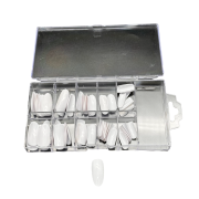 AN 100er Tipbox - Mandel / Almond | für eine perfekte Nagelverlängerung - Auswahl Natur, Klar, Weiß